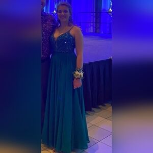 Emerald Green Graduation Dress